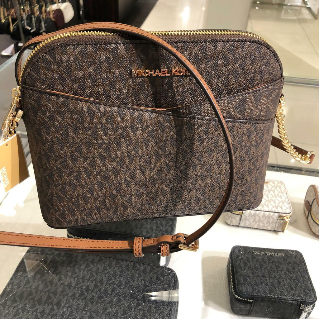 Michael Kors Lady PVC or Leather Crossbody Bag Handbag Messenger Purse Shoulder - thewrightstore