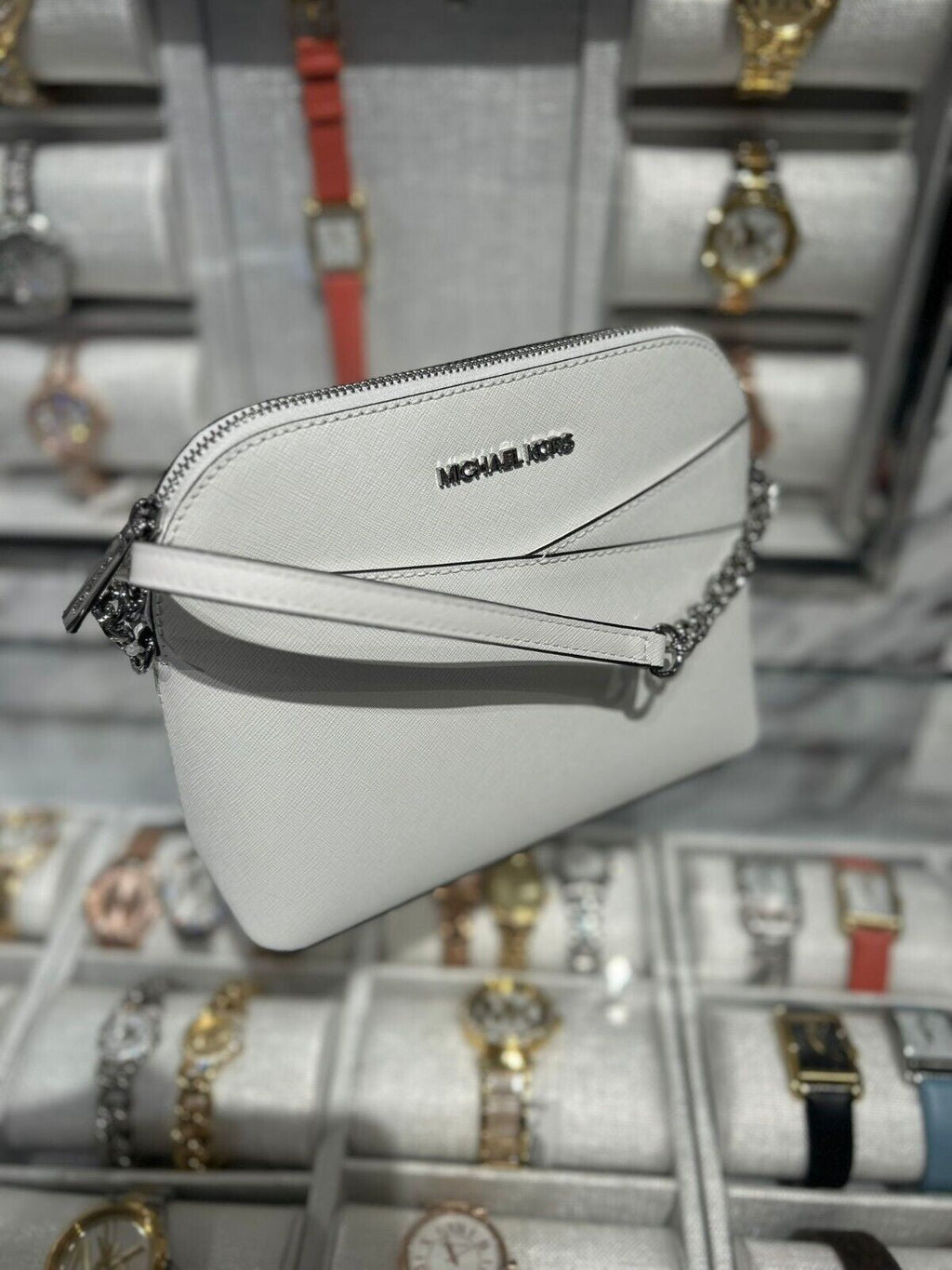 Michael Kors Lady PVC or Leather Crossbody Bag Handbag Messenger Purse Shoulder - thewrightstore