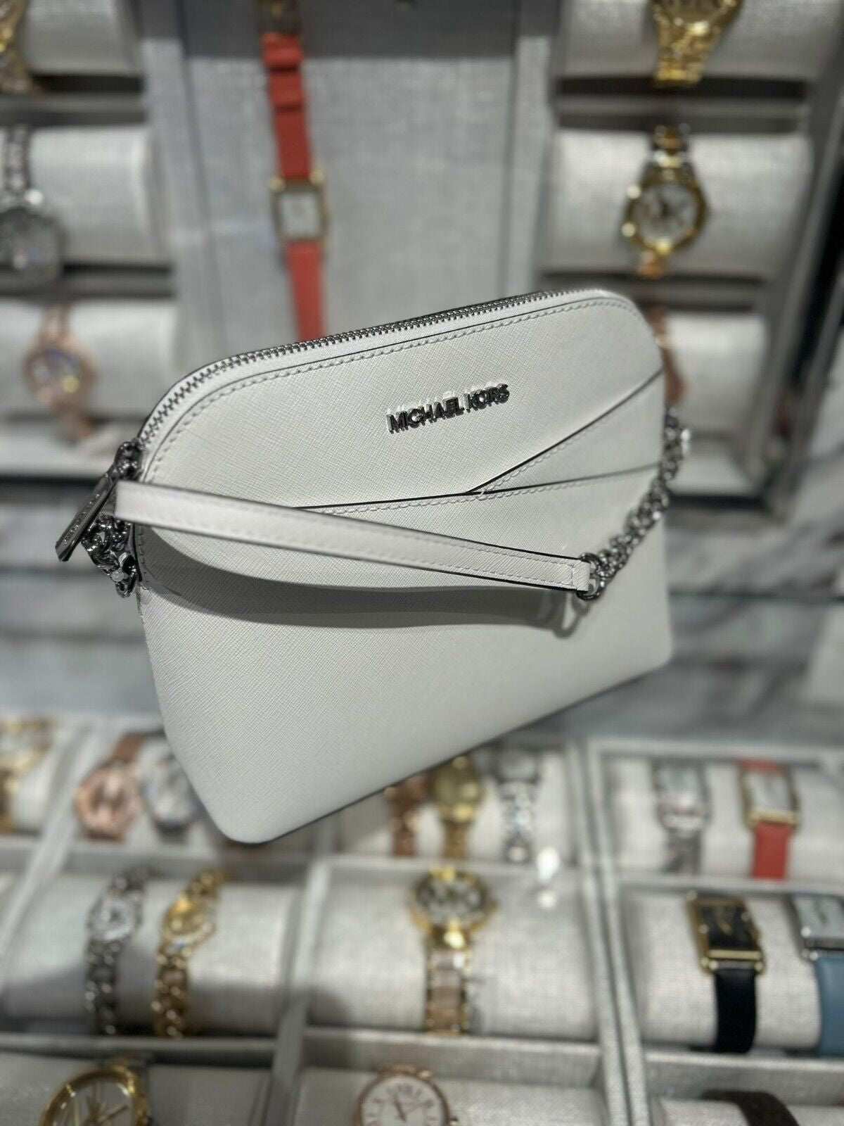 Michael Kors Lady PVC or Leather Crossbody Bag Handbag Messenger Purse Shoulder - thewrightstore