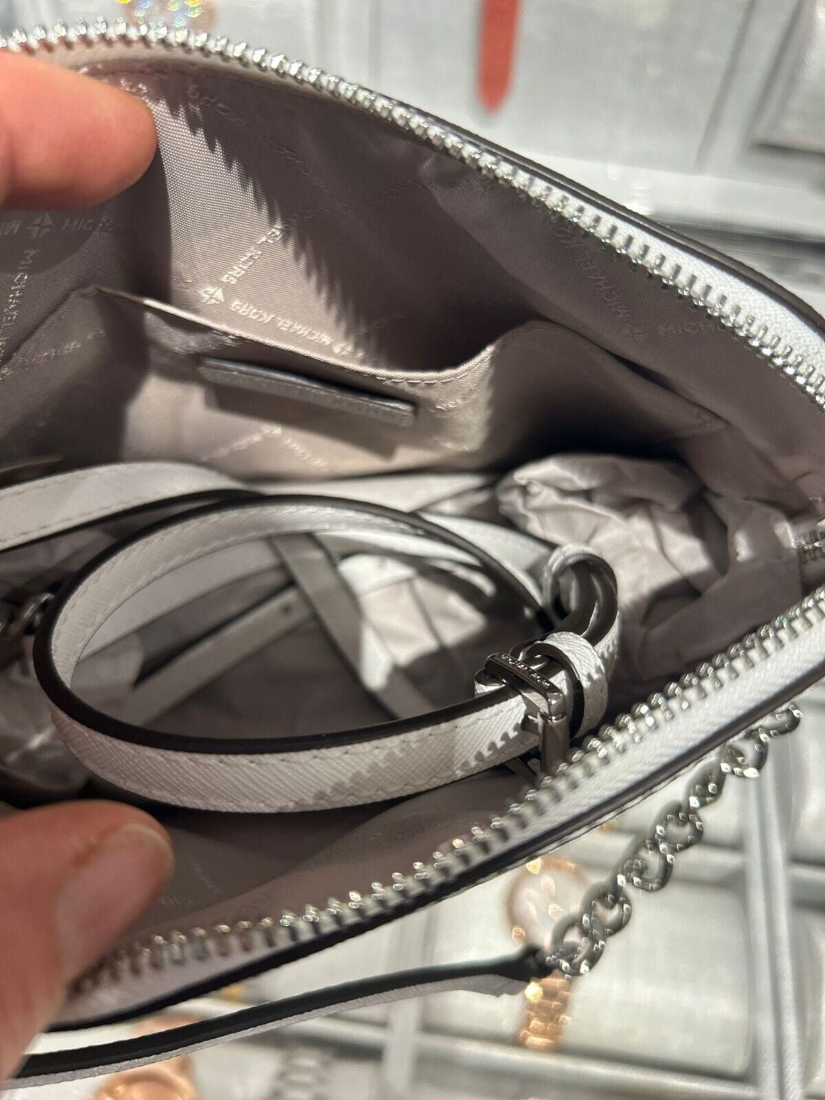 Michael Kors Lady PVC or Leather Crossbody Bag Handbag Messenger Purse Shoulder - thewrightstore