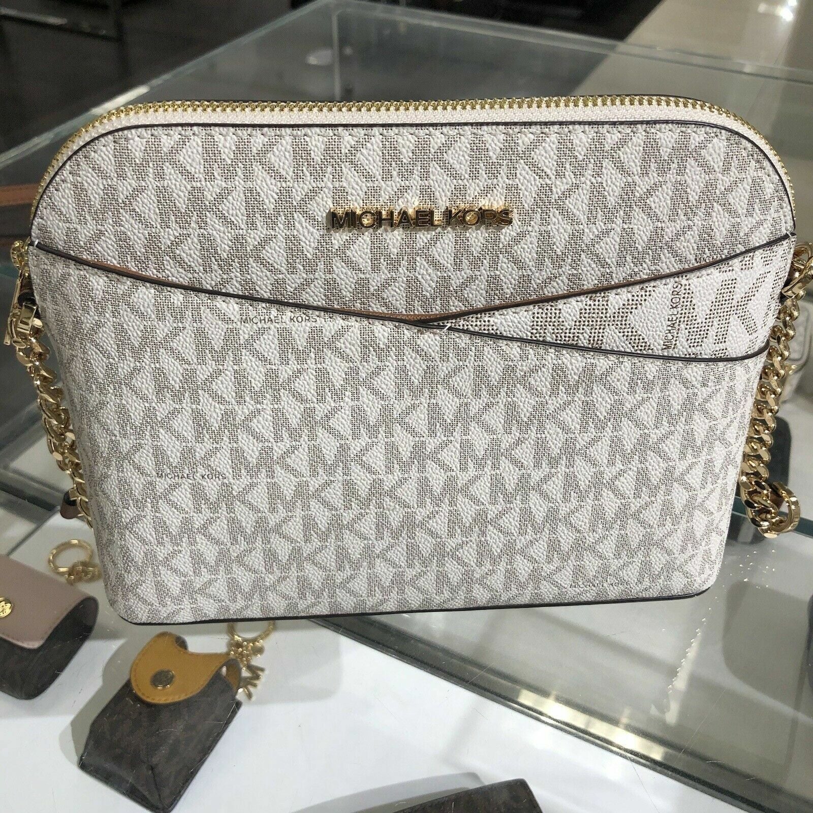 Michael Kors Lady PVC or Leather Crossbody Bag Handbag Messenger Purse Shoulder - thewrightstore