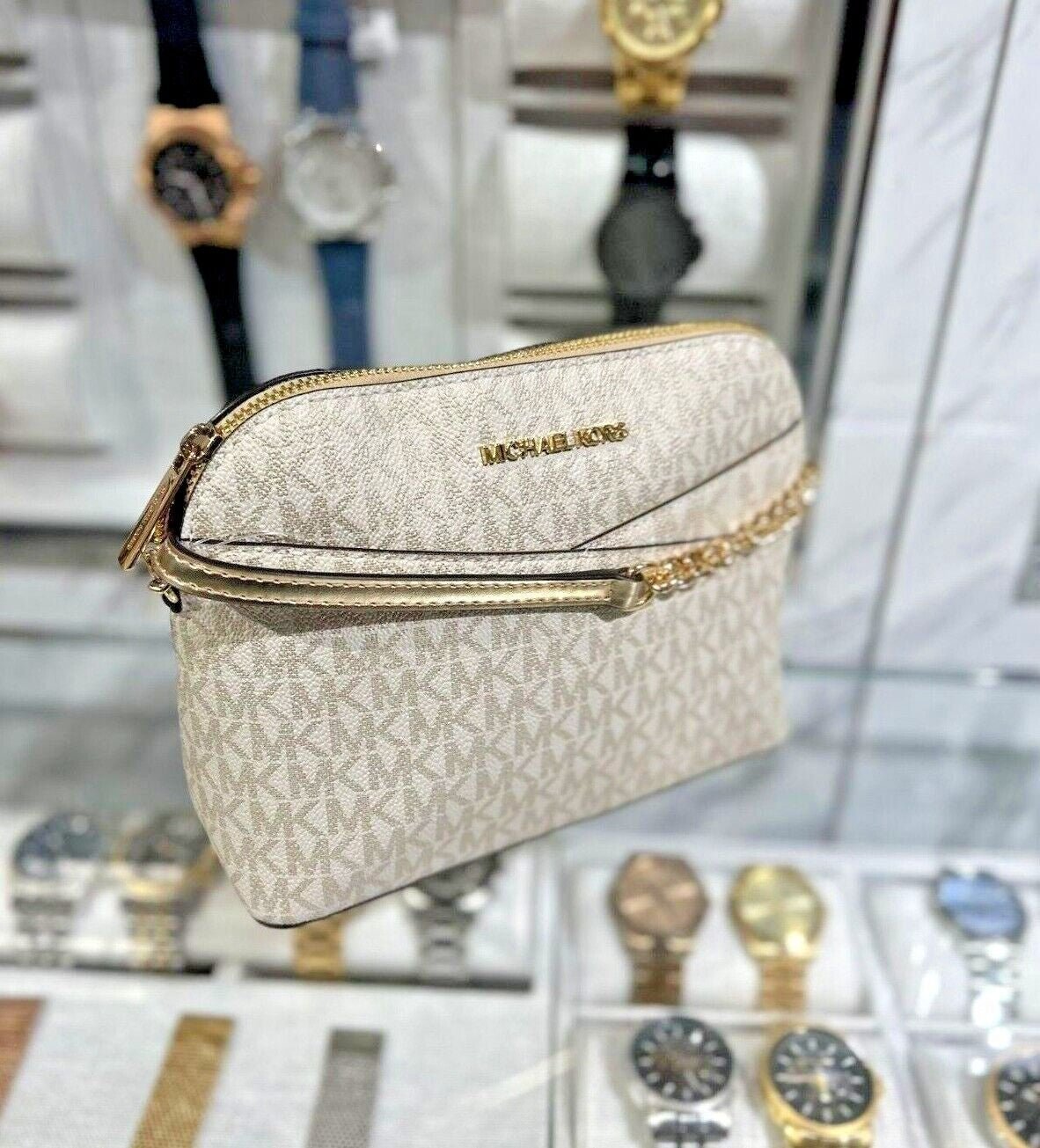 Michael Kors Lady PVC or Leather Crossbody Bag Handbag Messenger Purse Shoulder - thewrightstore