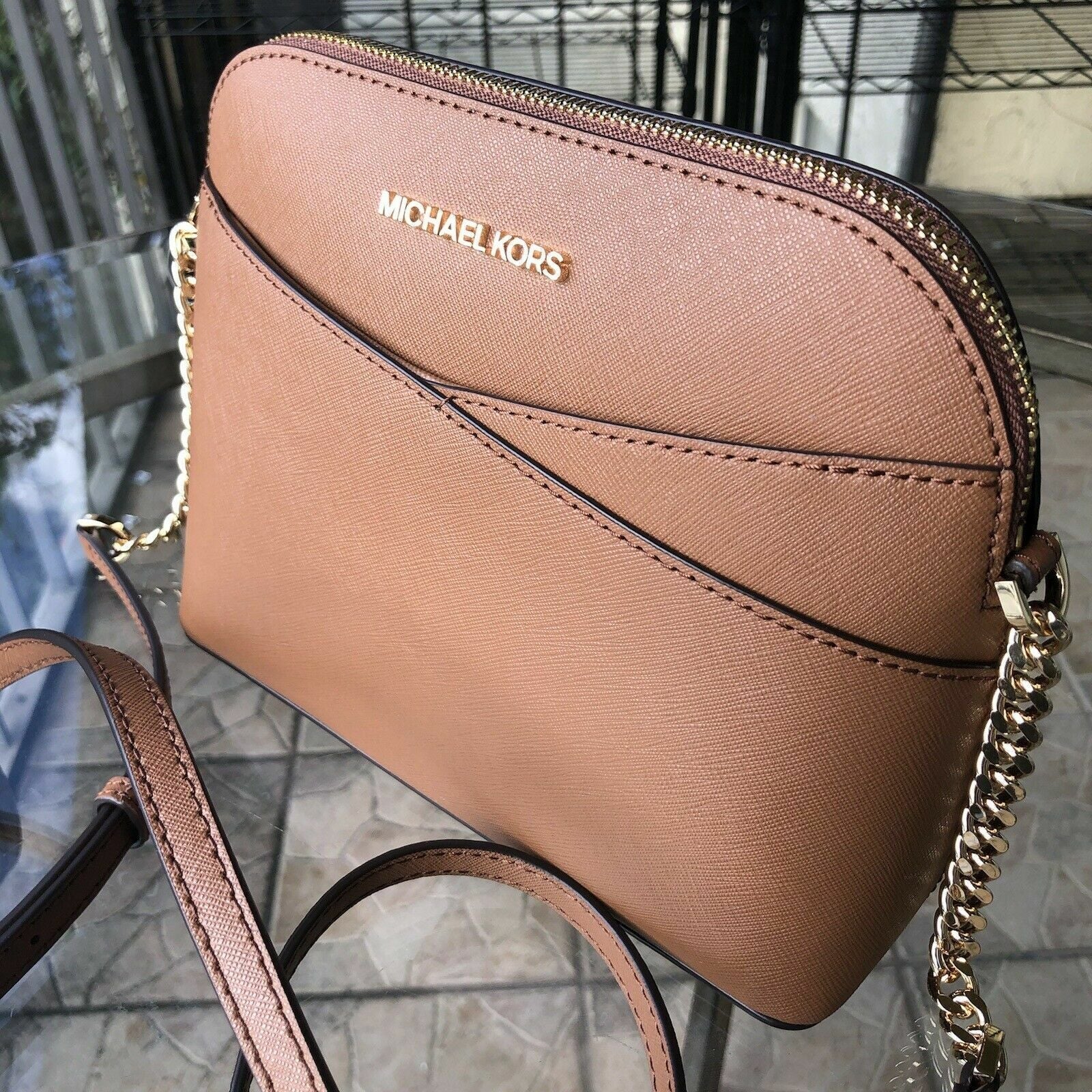 Michael Kors Lady PVC or Leather Crossbody Bag Handbag Messenger Purse Shoulder - thewrightstore