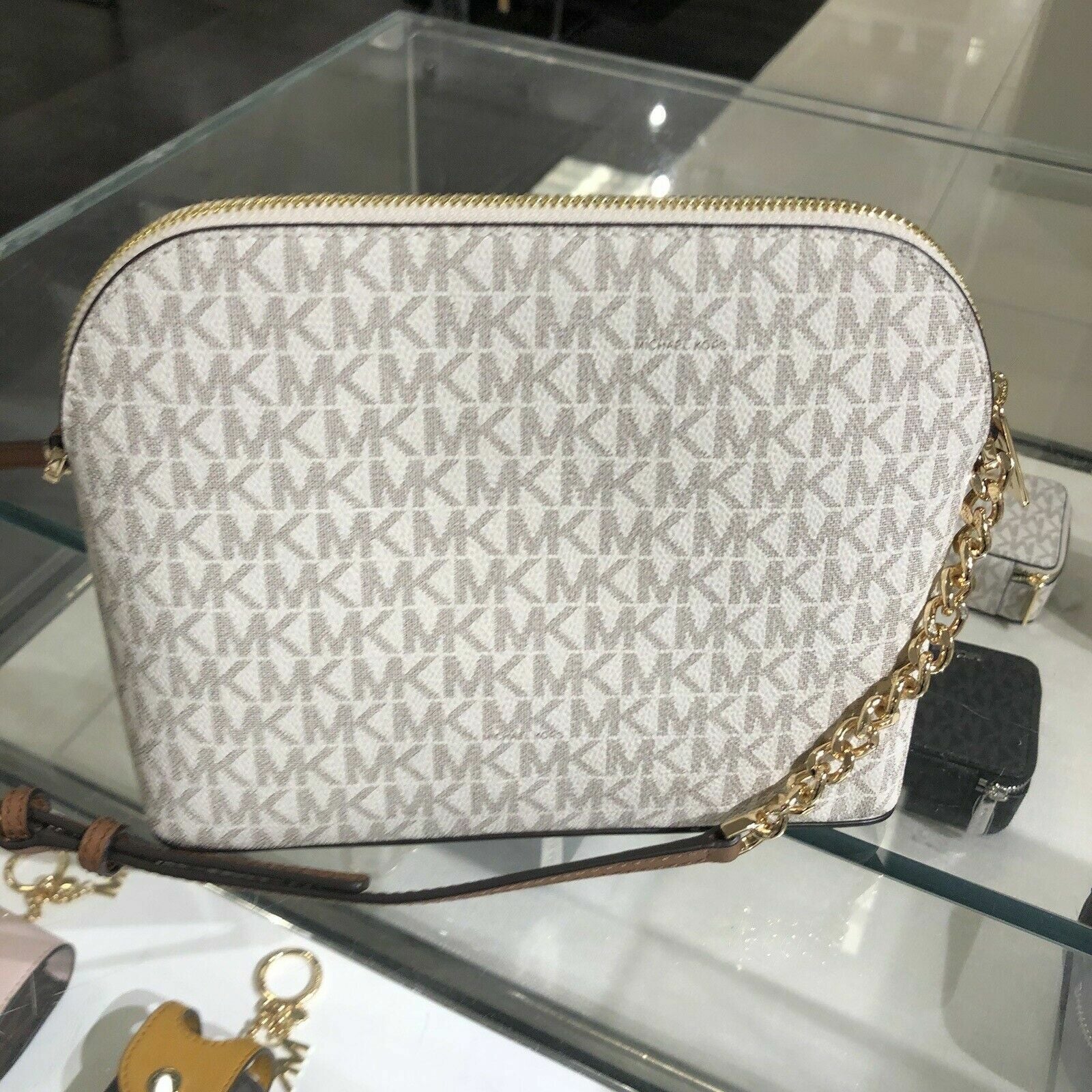 Michael Kors Lady PVC or Leather Crossbody Bag Handbag Messenger Purse Shoulder - thewrightstore