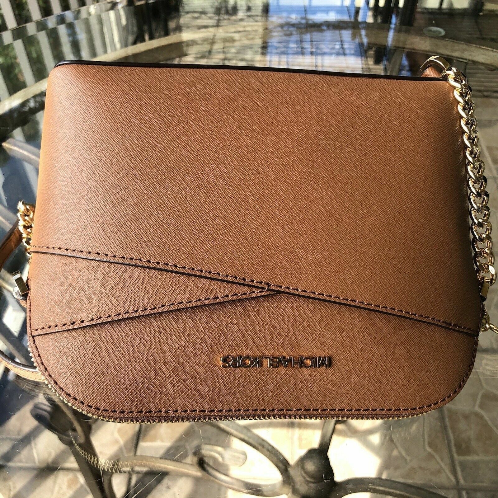 Michael Kors Lady PVC or Leather Crossbody Bag Handbag Messenger Purse Shoulder - thewrightstore