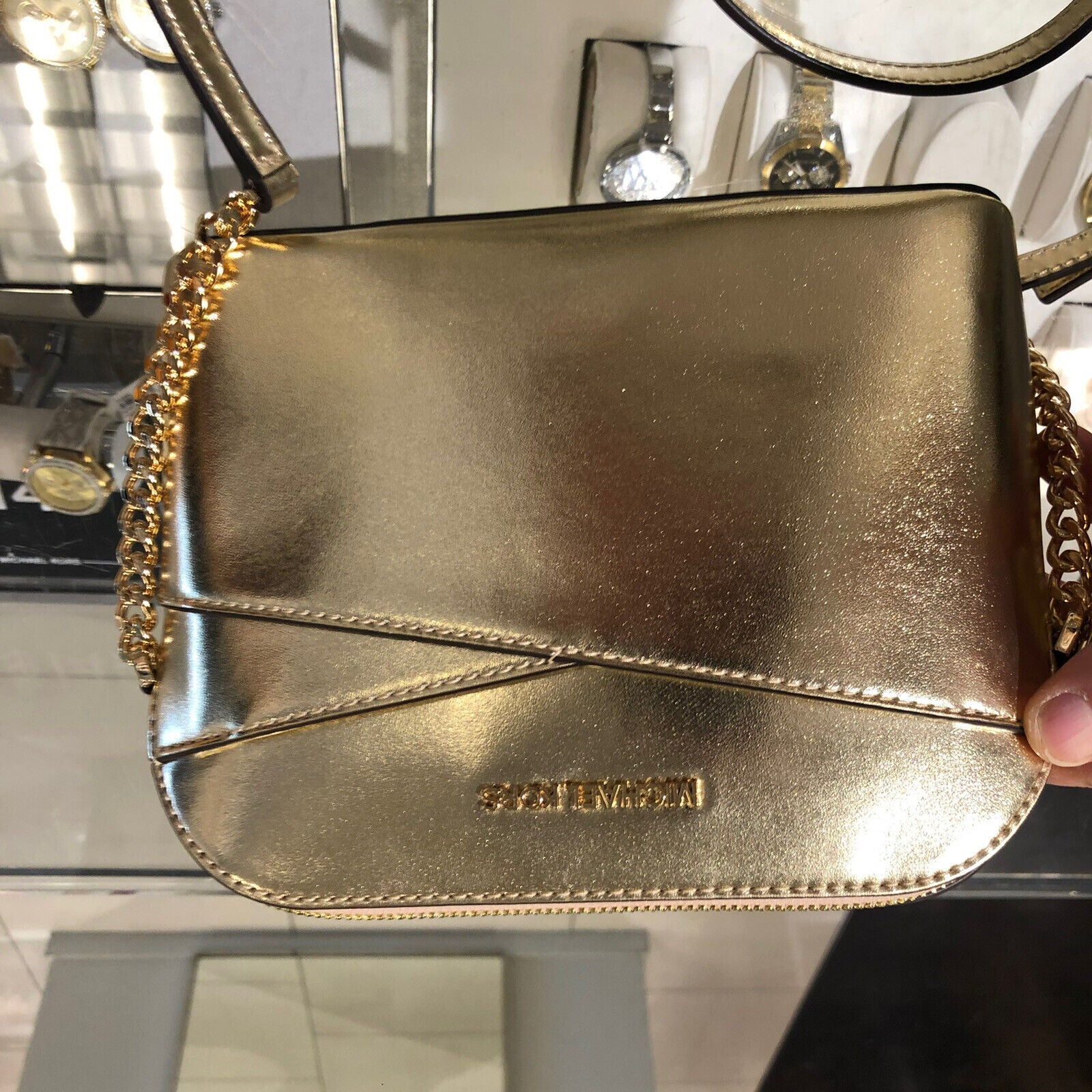 Michael Kors Lady PVC or Leather Crossbody Bag Handbag Messenger Purse Shoulder - thewrightstore