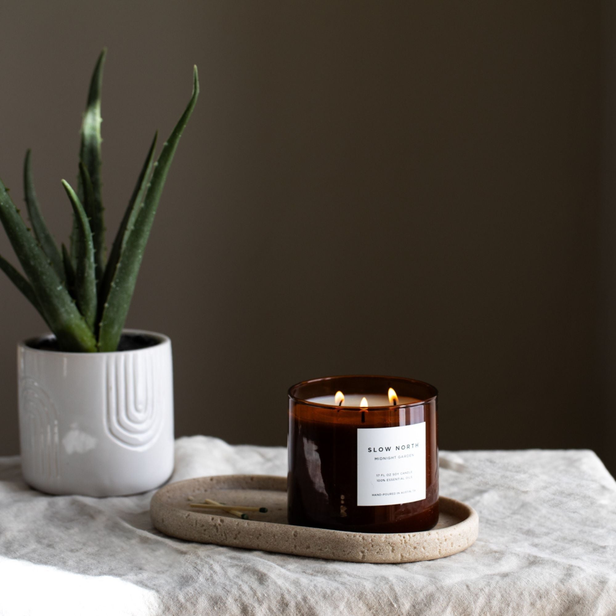 Midnight Garden (Lavender + Rosemary + Geranium) - Signature 3 - Wick Candle - thewrightstore