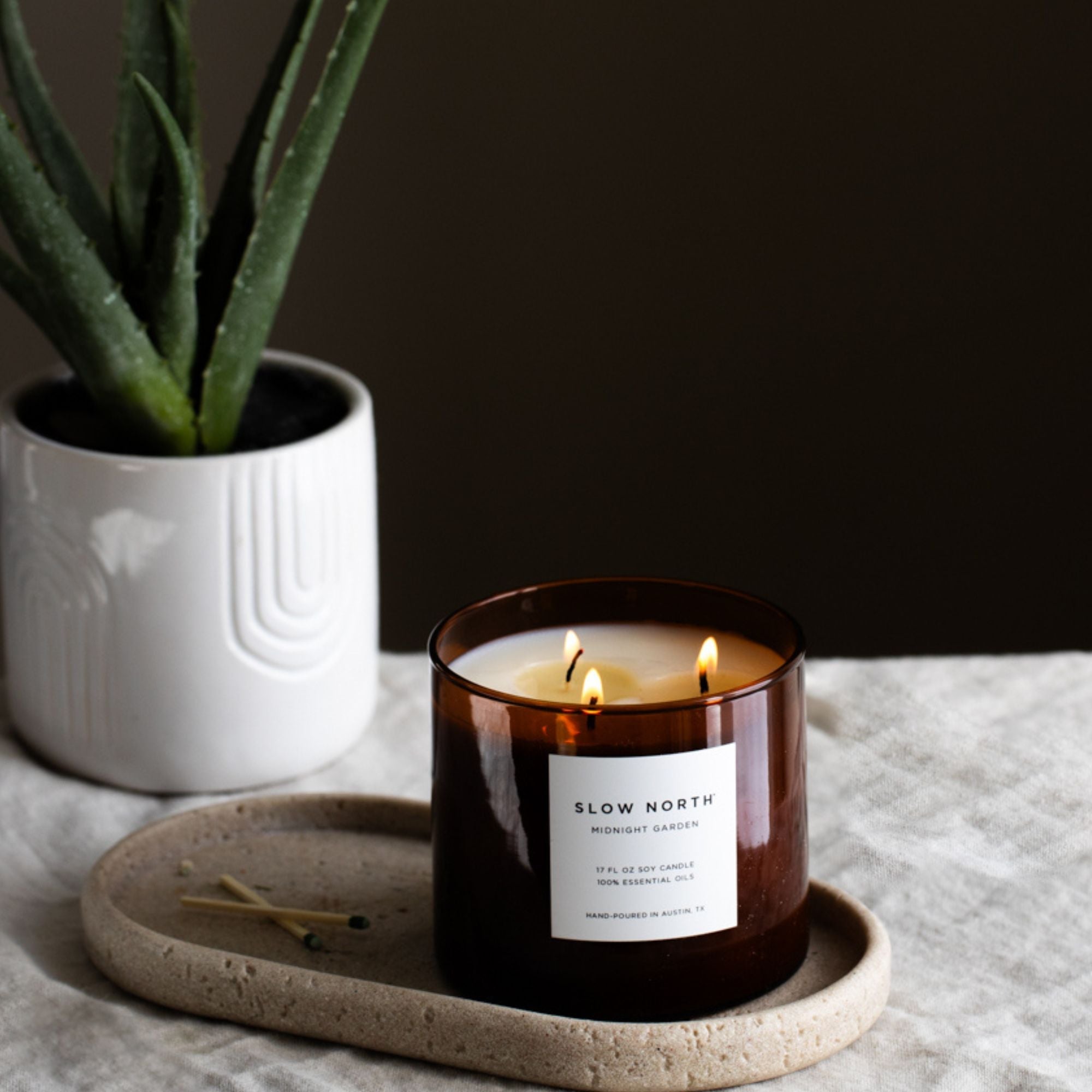 Midnight Garden (Lavender + Rosemary + Geranium) - Signature 3 - Wick Candle - thewrightstore
