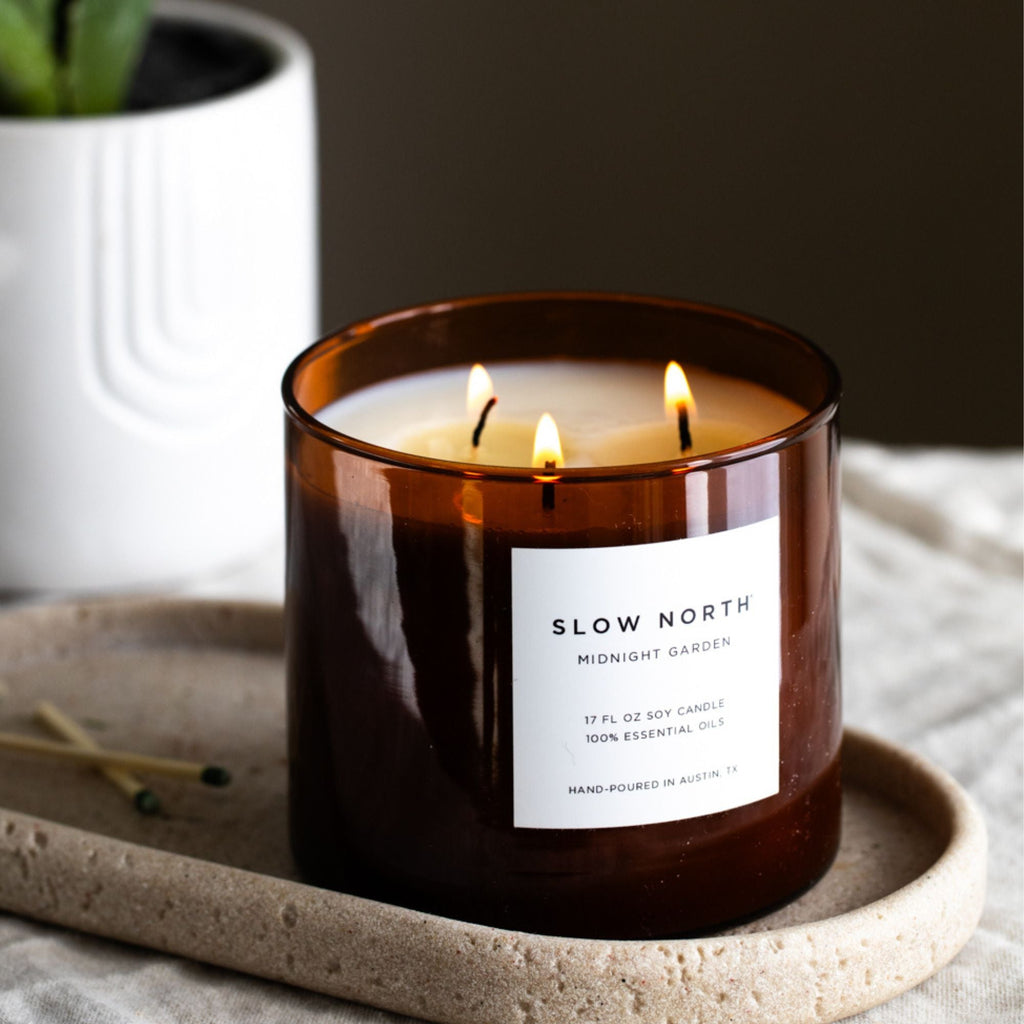Midnight Garden (Lavender + Rosemary + Geranium) - Signature 3 - Wick Candle - thewrightstore