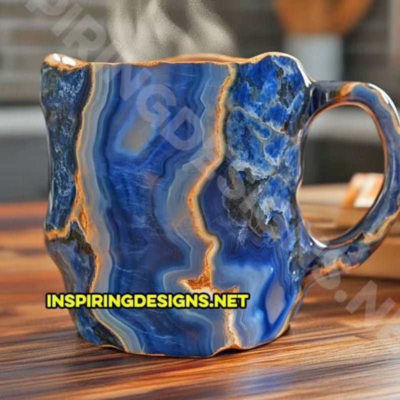 Mineral Crystal Coffee Mugs Resin Gift. Mineral Crystal Coffee Mugs Tumbler - thewrightstore