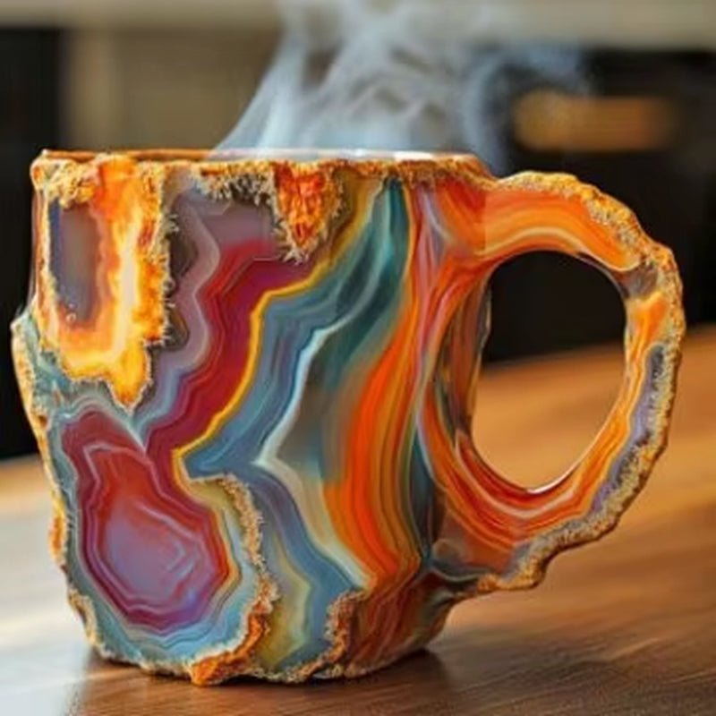 Mineral Crystal Coffee Mugs Resin Gift. Mineral Crystal Coffee Mugs Tumbler - thewrightstore