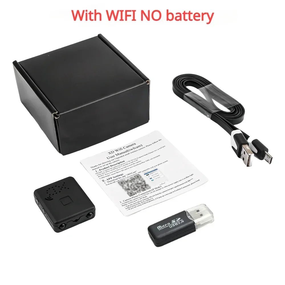 Mini Camera Wifi Camcorder Full HD 1080P Video Recorder Small Motion Detection Night Vision Security Smart Home IP Web Cam - thewrightstore