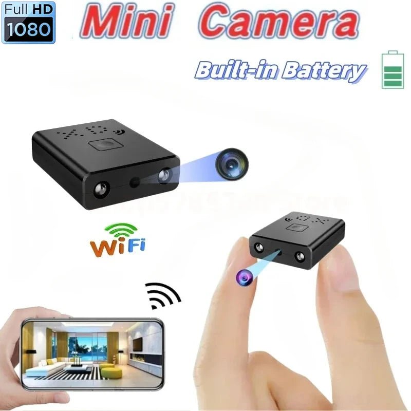 Mini Camera Wifi Camcorder Full HD 1080P Video Recorder Small Motion Detection Night Vision Security Smart Home IP Web Cam - thewrightstore
