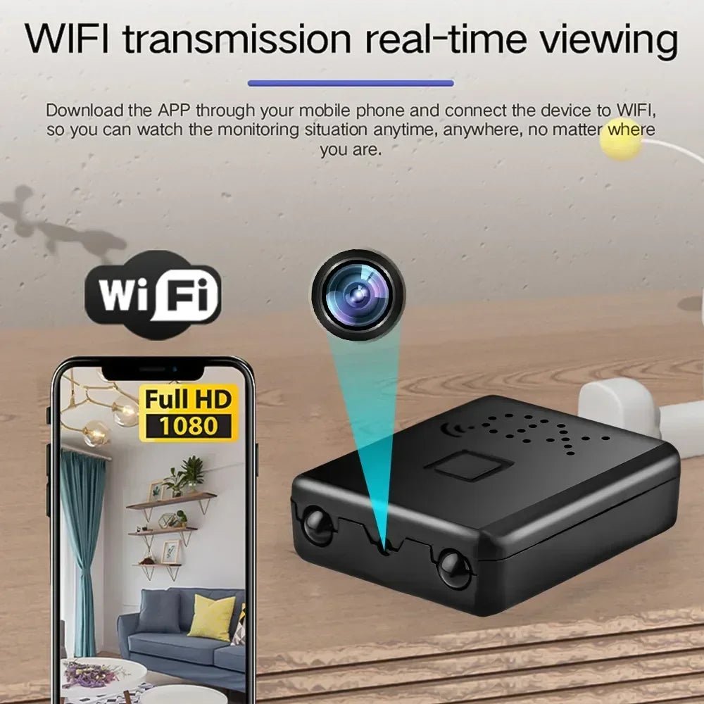Mini Camera Wifi Camcorder Full HD 1080P Video Recorder Small Motion Detection Night Vision Security Smart Home IP Web Cam - thewrightstore