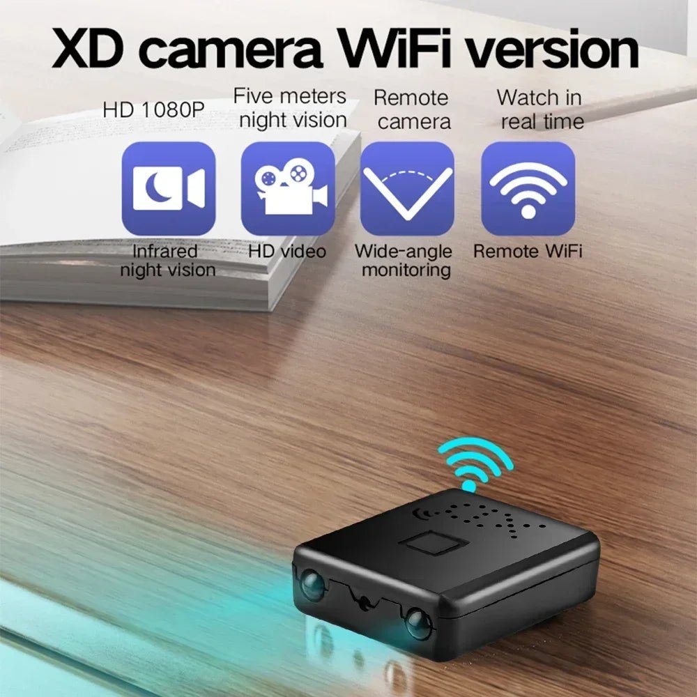 Mini Camera Wifi Camcorder Full HD 1080P Video Recorder Small Motion Detection Night Vision Security Smart Home IP Web Cam - thewrightstore