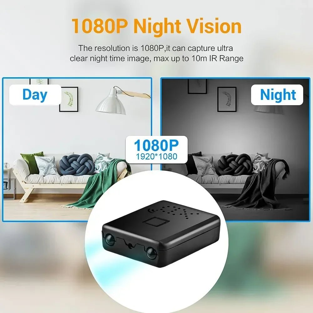 Mini Camera Wifi Camcorder Full HD 1080P Video Recorder Small Motion Detection Night Vision Security Smart Home IP Web Cam - thewrightstore