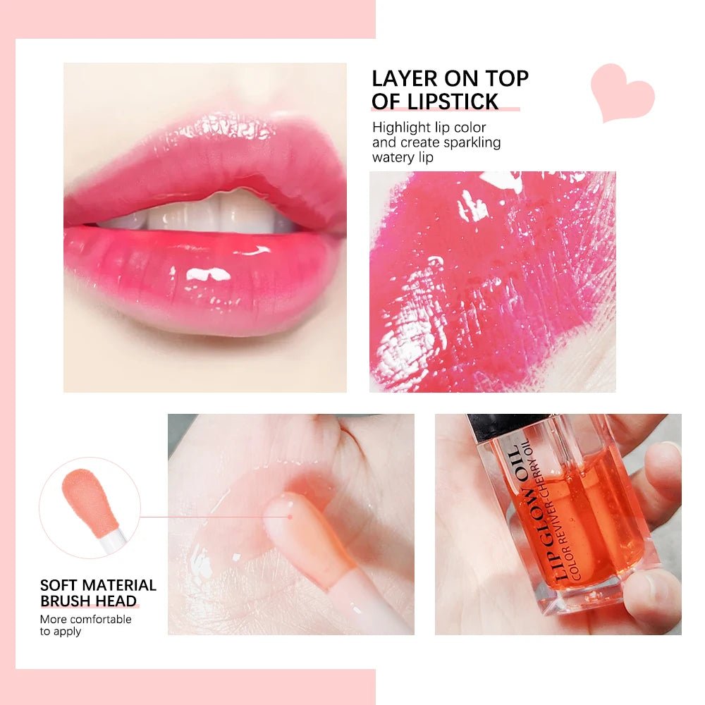 Moisturizing Lip Balm Original Lip Oil Gloss Care of the Lips Benetitnt for Lips Plumping Exfoliating Pink Plumping Gloss Oil - thewrightstore
