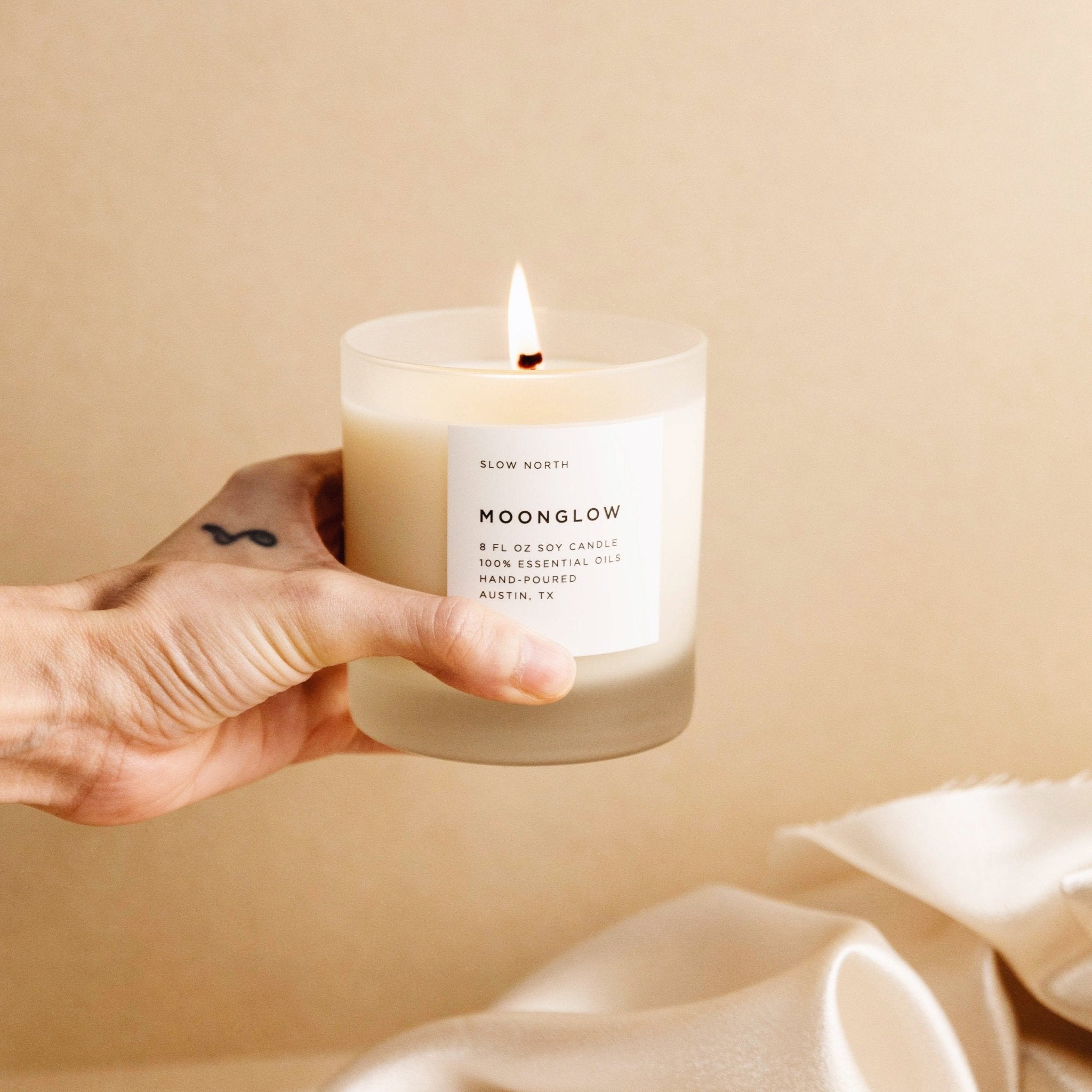 Moonglow - Signature Candle (Patchouli + Cinnamon + Black Pepper) - thewrightstore