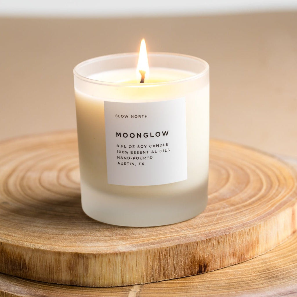 Moonglow - Signature Candle (Patchouli + Cinnamon + Black Pepper) - thewrightstore