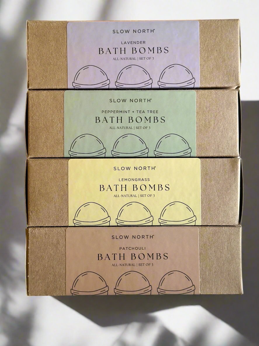 Natural Bath Bomb Set - Patchouli (Set of 3) - thewrightstore