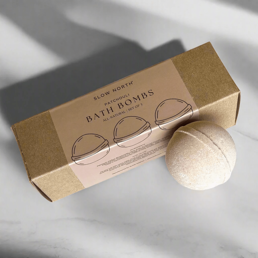 Natural Bath Bomb Set - Patchouli (Set of 3) - thewrightstore