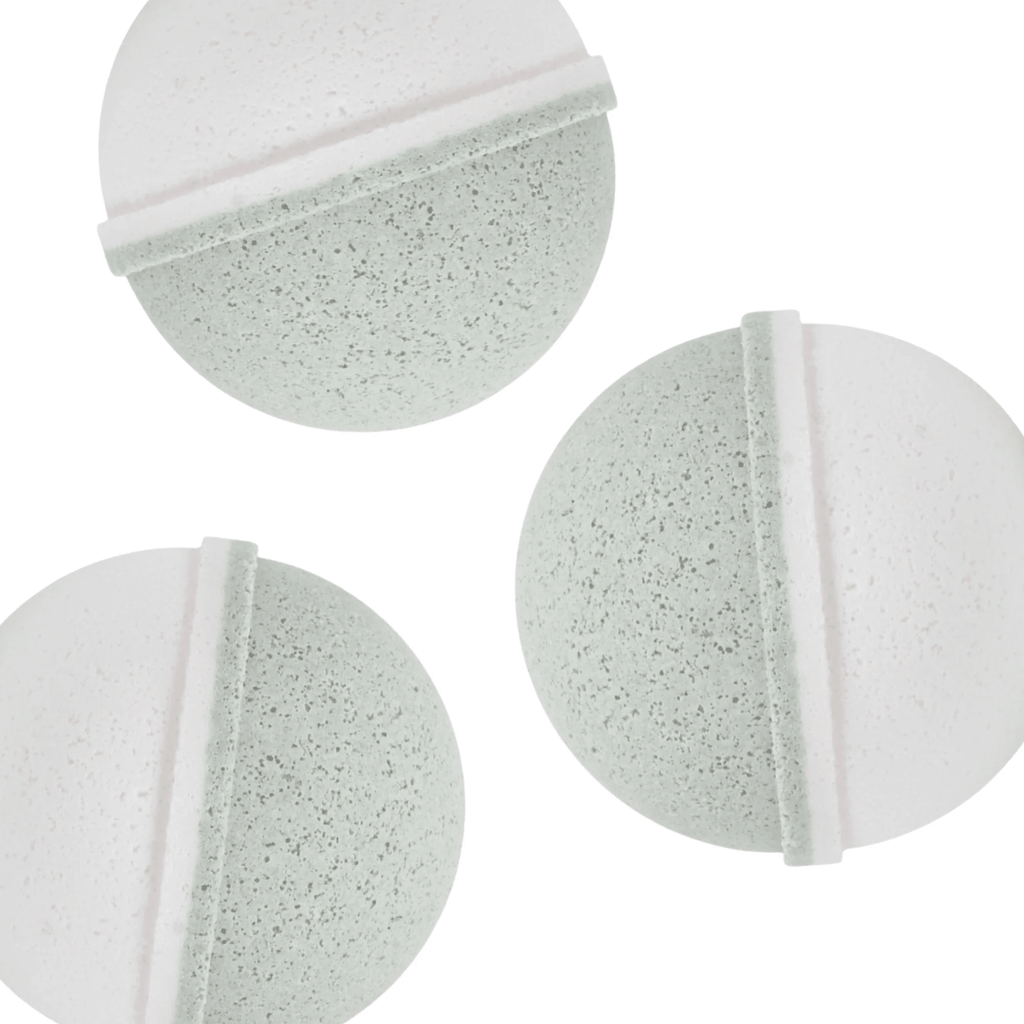 Natural Bath Bomb Set - Peppermint + Tea Tree (Set of 3) - thewrightstore
