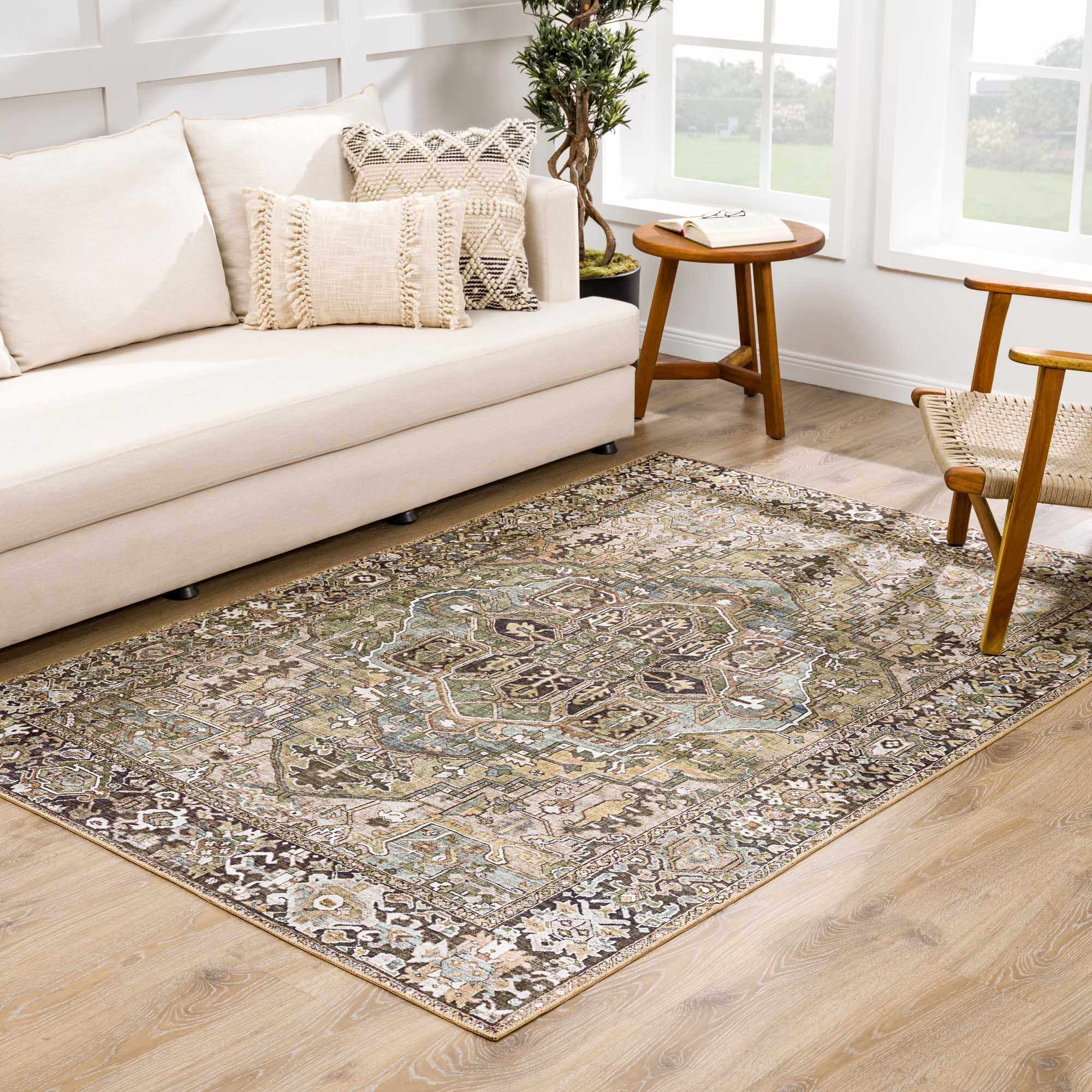 Neyland Sage Green Area Rug - thewrightstore