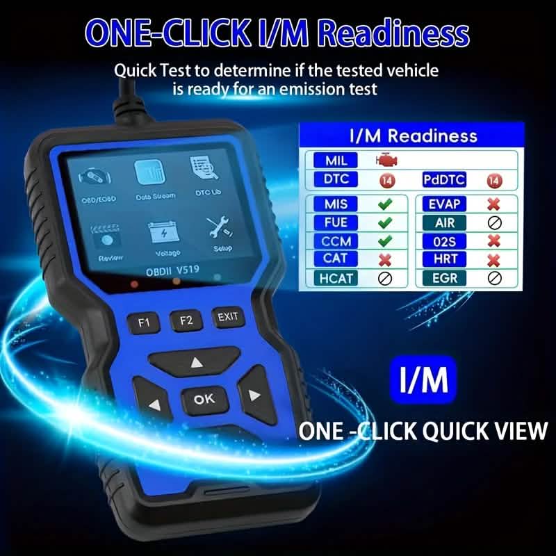 OBD2 Engine Diagnostic Tool – Universal Code Reader (Blue) - thewrightstore