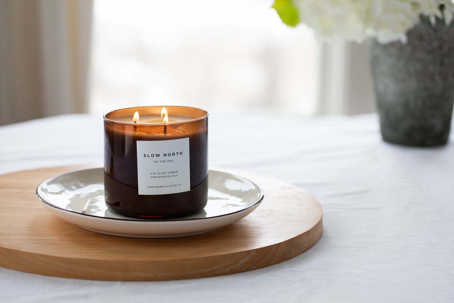 Of The Sea (Eucalyptus + Lavender + Peppermint) - Signature 3 - Wick Candle - thewrightstore