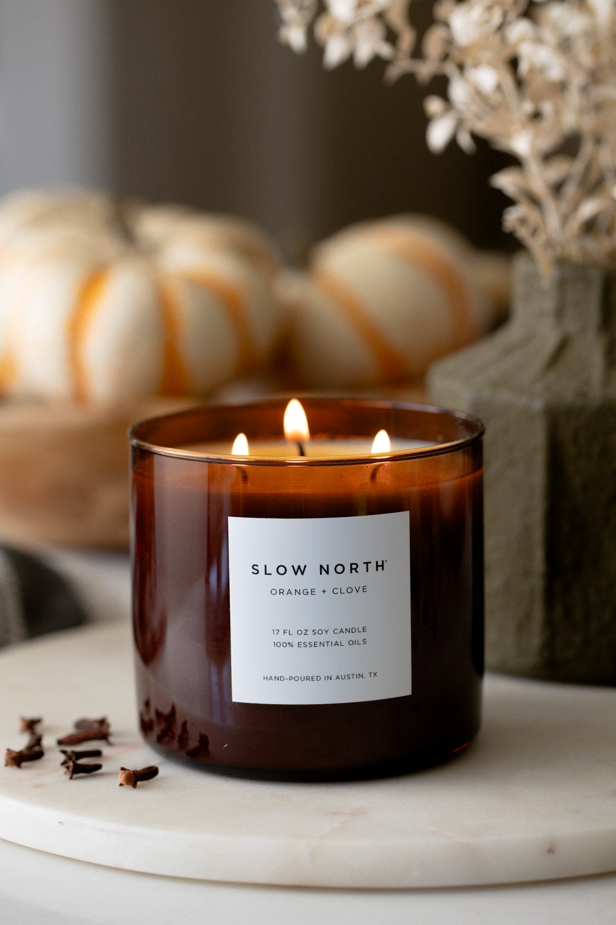 Orange + Clove - Signature 3 - Wick Candle - thewrightstore