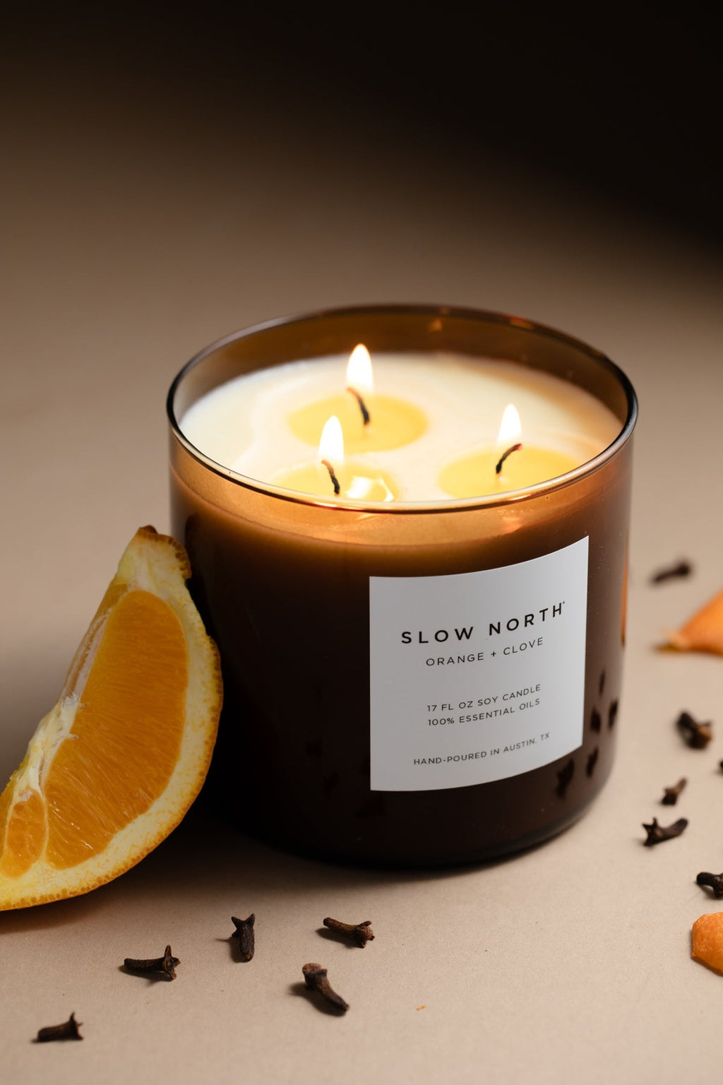 Orange + Clove - Signature 3 - Wick Candle - thewrightstore