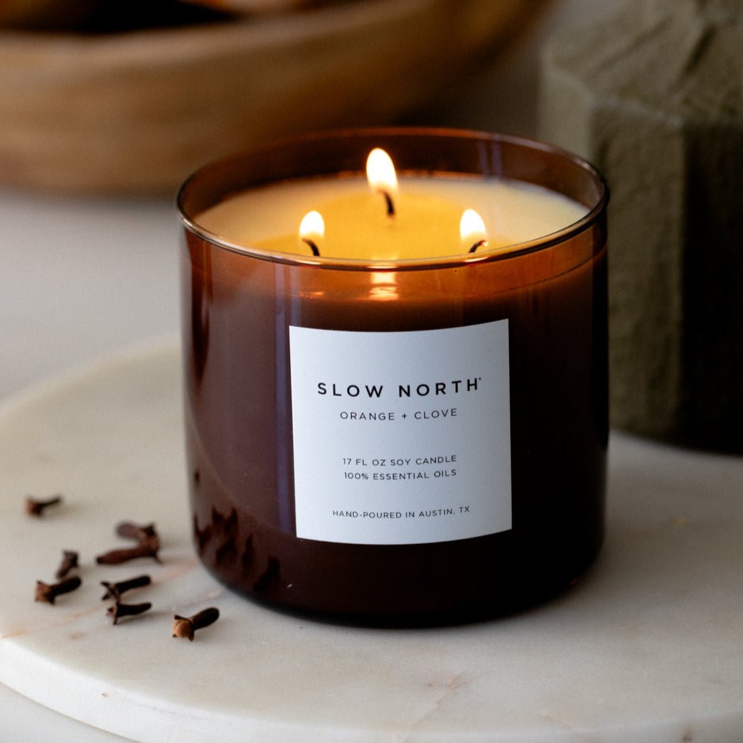 Orange + Clove - Signature 3 - Wick Candle - thewrightstore