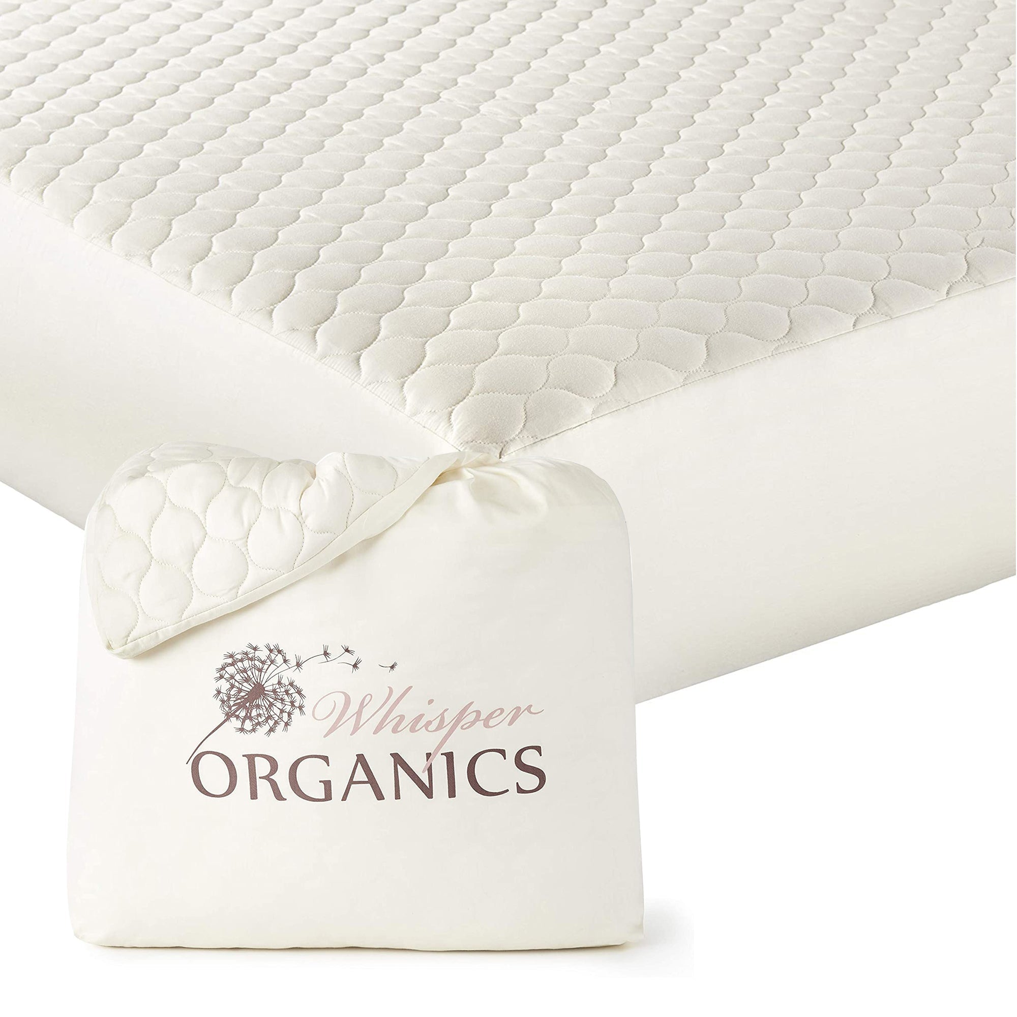 Organic Cotton Quilted Mattress Pad Protector - thewrightstore