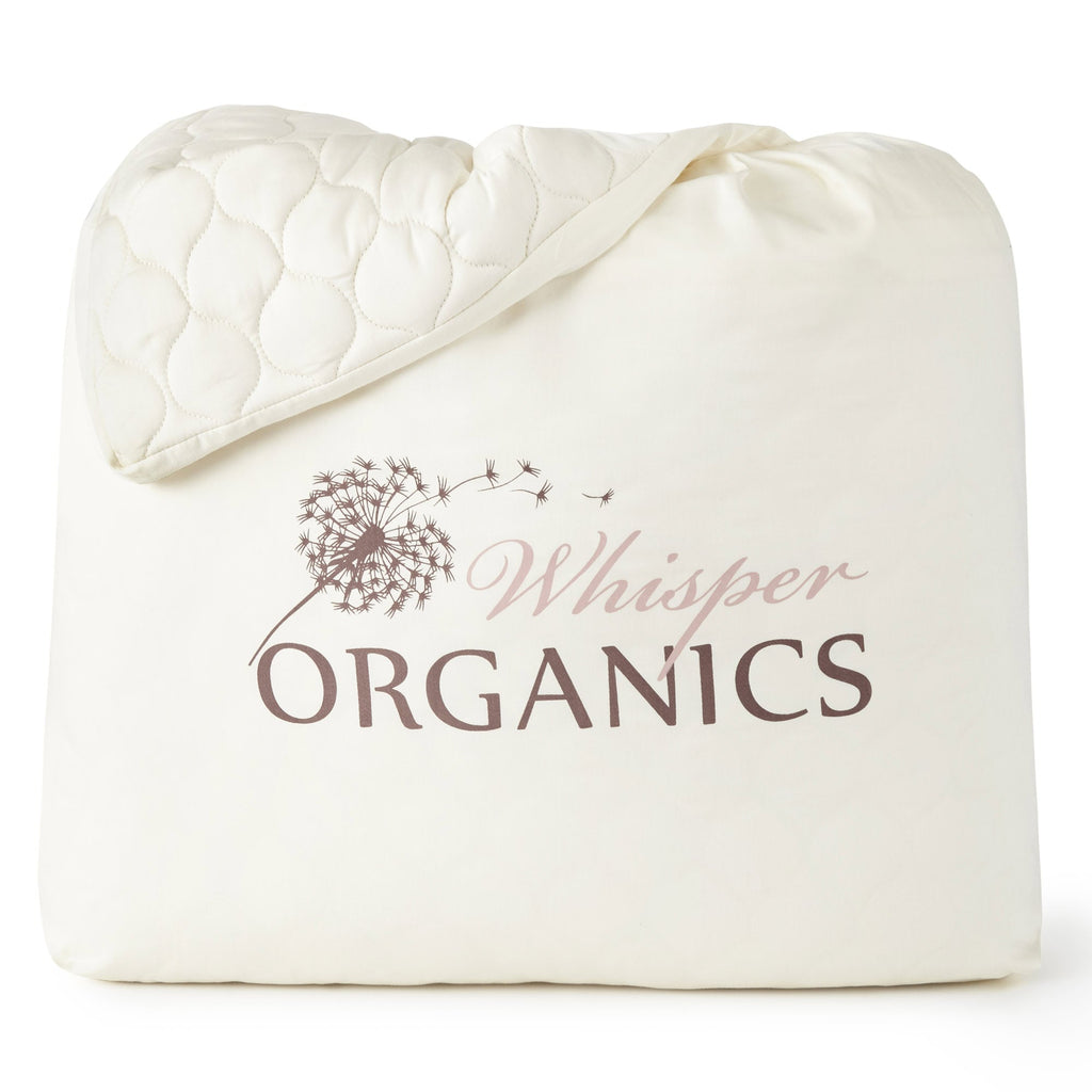 Organic Cotton Quilted Mattress Pad Protector - thewrightstore