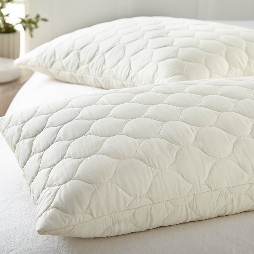 Organic Cotton Quilted Pillow Protectors - thewrightstore