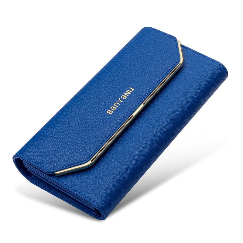 Original Genuine Leather Wallet for Women Luxury Designer Women'S Wallets Long Clutch RFID Purses Women Card Holder Handbag - thewrightstore