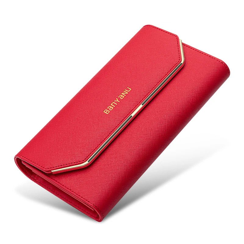 Original Genuine Leather Wallet for Women Luxury Designer Women'S Wallets Long Clutch RFID Purses Women Card Holder Handbag - thewrightstore