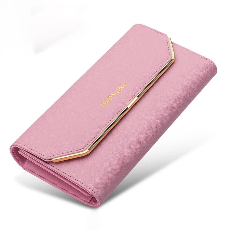 Original Genuine Leather Wallet for Women Luxury Designer Women'S Wallets Long Clutch RFID Purses Women Card Holder Handbag - thewrightstore