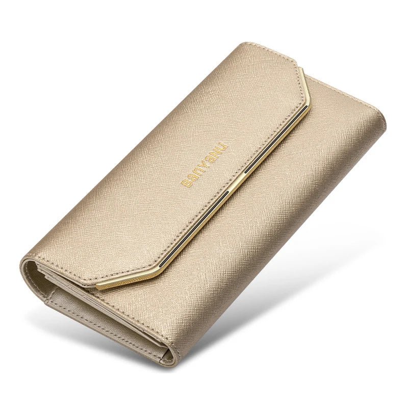 Original Genuine Leather Wallet for Women Luxury Designer Women'S Wallets Long Clutch RFID Purses Women Card Holder Handbag - thewrightstore