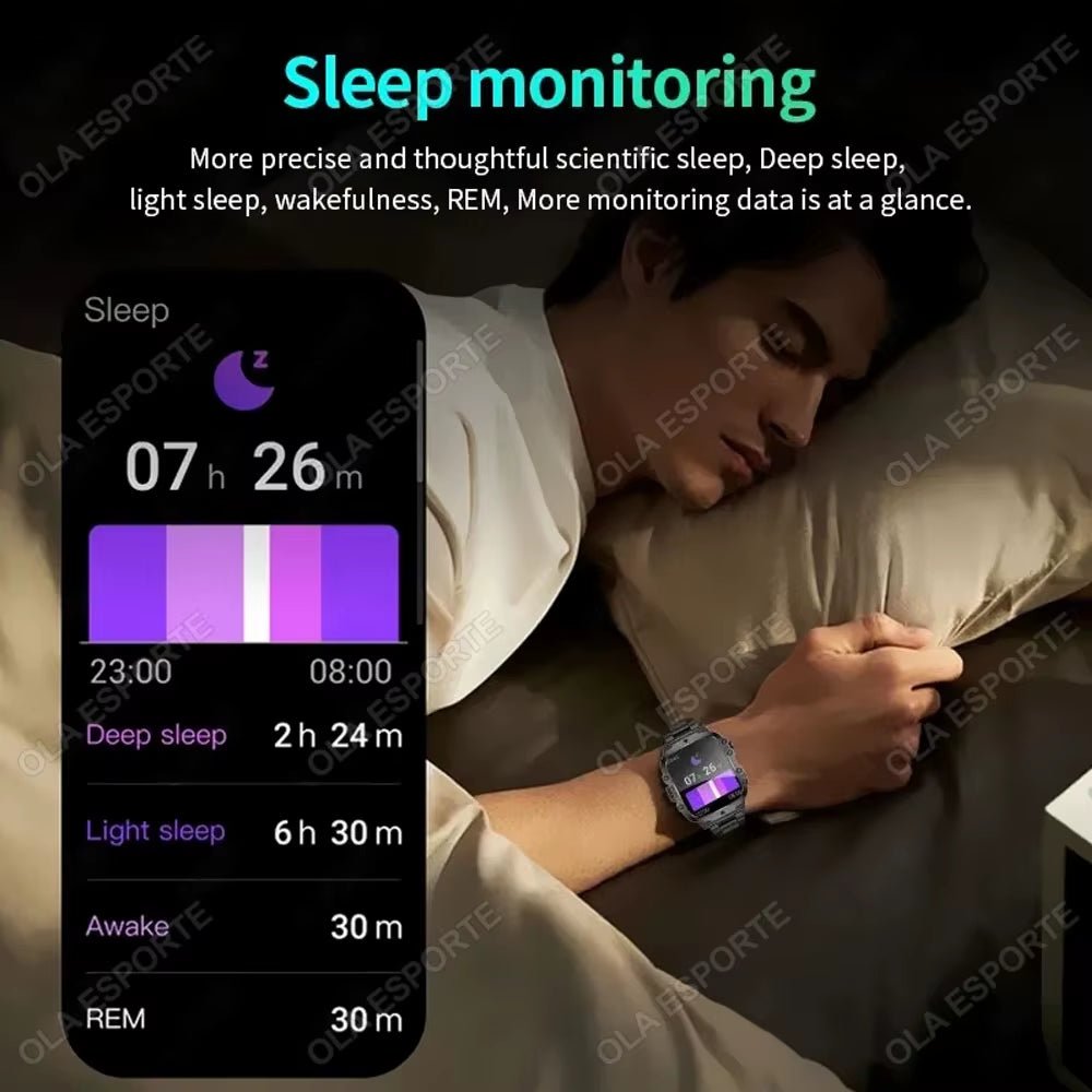 Original Men Smartwatch Flashlight Bluetooth Call Fitness Clock IP68 Waterproof Sports Men for Android IOS Smart Watch 2025 New - thewrightstore