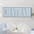 Personalized Framed City, Town, Family Name Canvas Sign | Create Your Own - thewrightstore