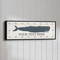 Personalized Framed Whale Canvas Sign - thewrightstore