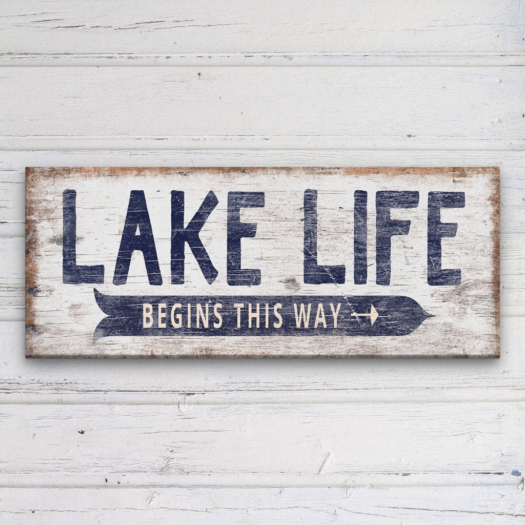 Personalized Lake Life Customizable Sign - thewrightstore