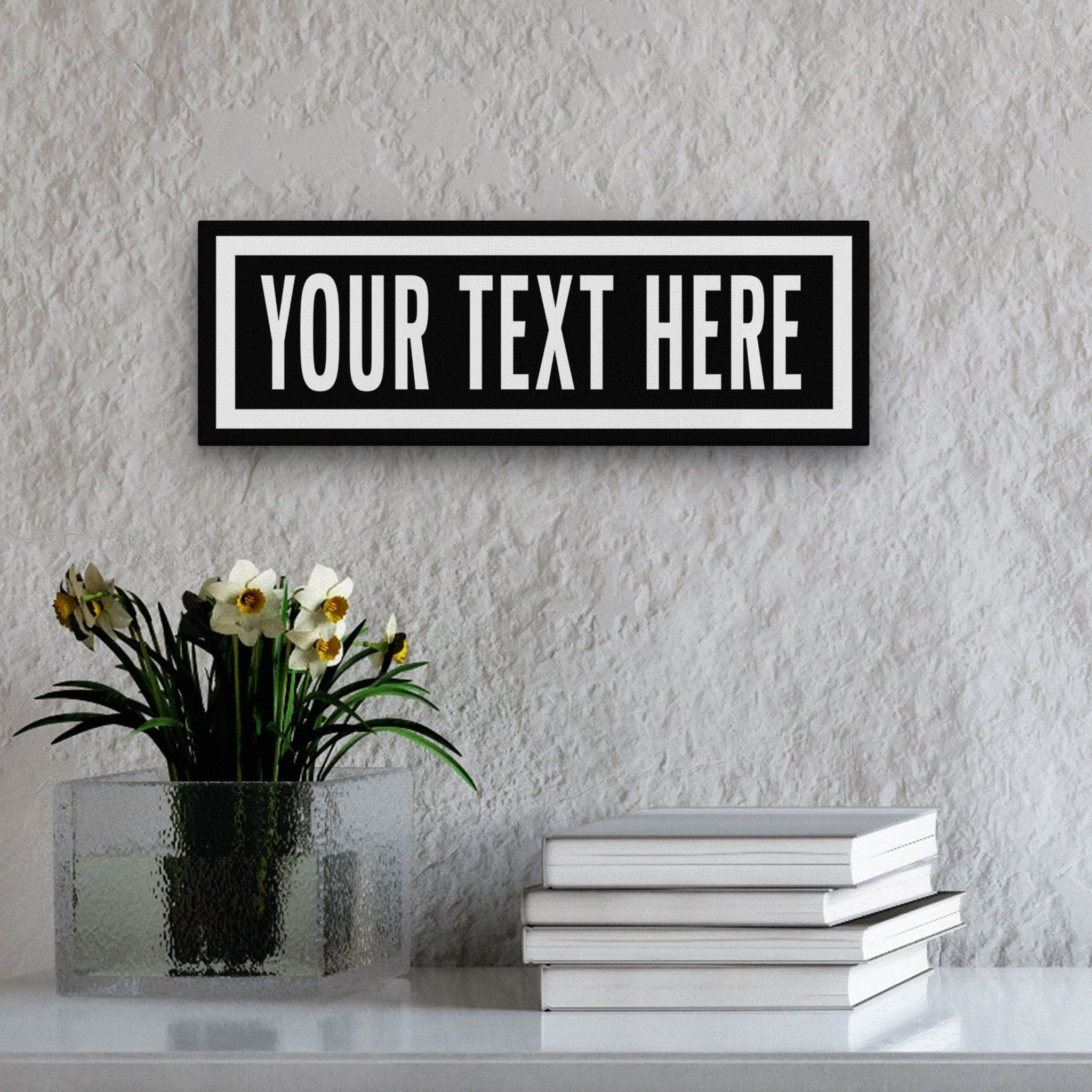 Personalized One Way Wall Hanging | Clean & Distressed Metal Look - thewrightstore