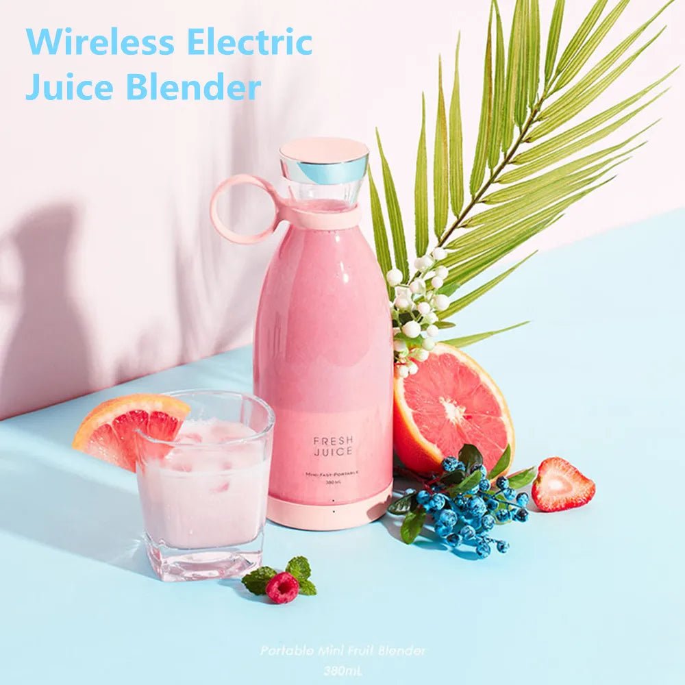 Portable Blender Juicer 350ML Mixeur Wireless Rechargeable Mini USB Juicer Cup Fruit Mixer Travel Bottle Smoothie Extractor.