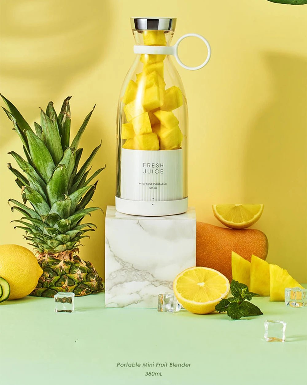 Portable Blender Juicer 350ML Mixeur Wireless Rechargeable Mini USB Juicer Cup Fruit Mixer Travel Bottle Smoothie Extractor.
