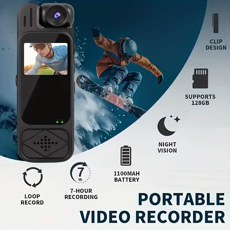 Premium Portable Body Camera Recorder – HD, SD Card Compatible - thewrightstore