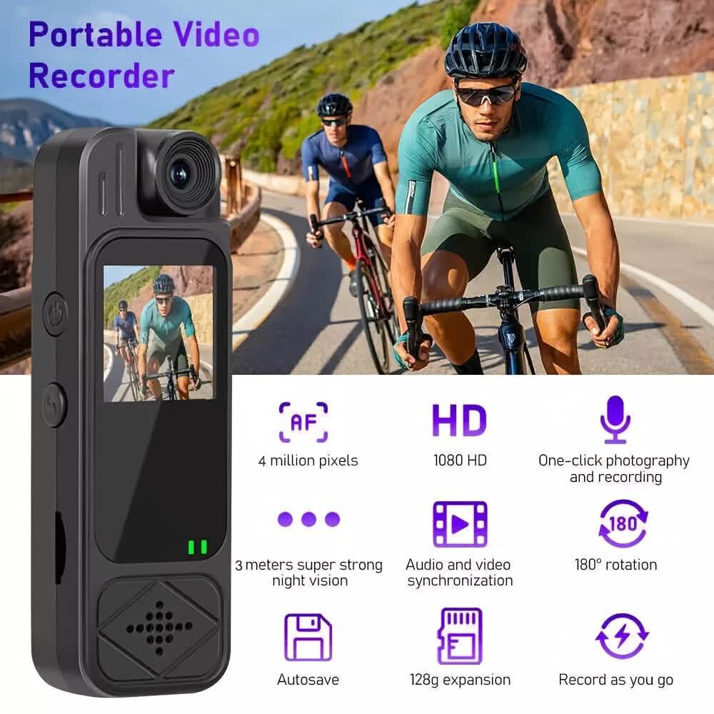 Premium Portable Body Camera Recorder – HD, SD Card Compatible - thewrightstore