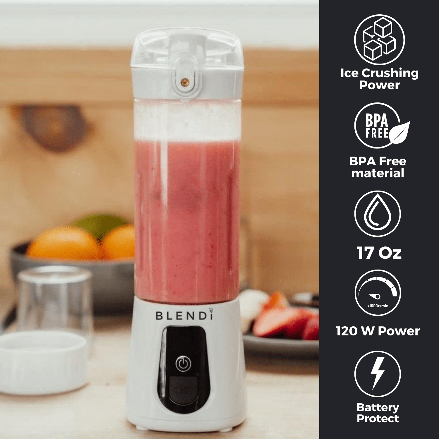 Pro+ Ice Crushing Portable Blender (17oz) - thewrightstore