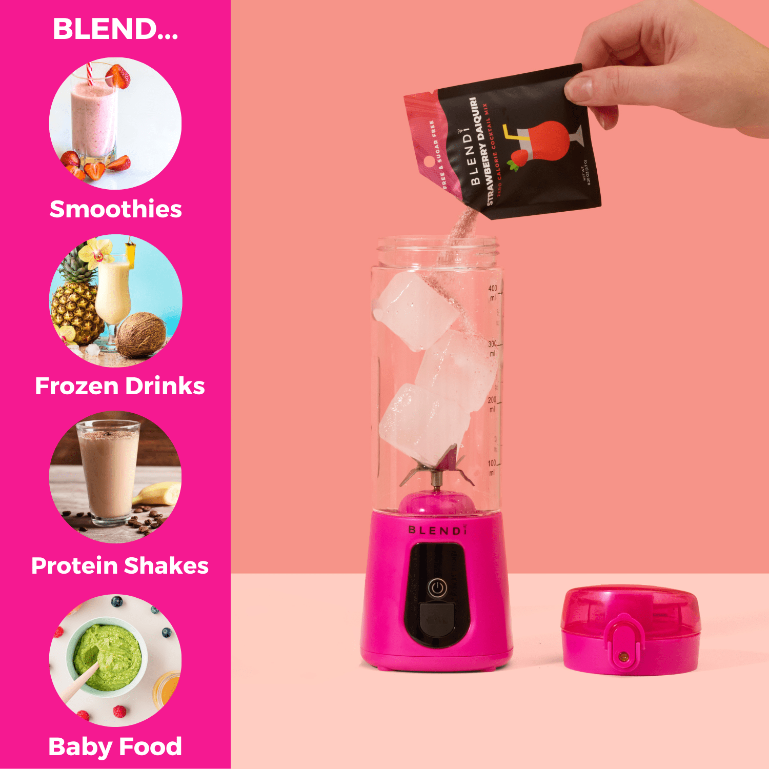 Pro+ Ice Crushing Portable Blender (17oz) - thewrightstore